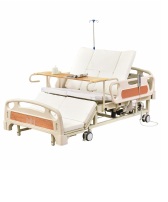Electric Full-Bending Nursing Bed (Anti-Slip And Anti Side-Slip Design) Two Pieces Hydraulic Guardrail+Widened Style, medical equipment catalogue item 51