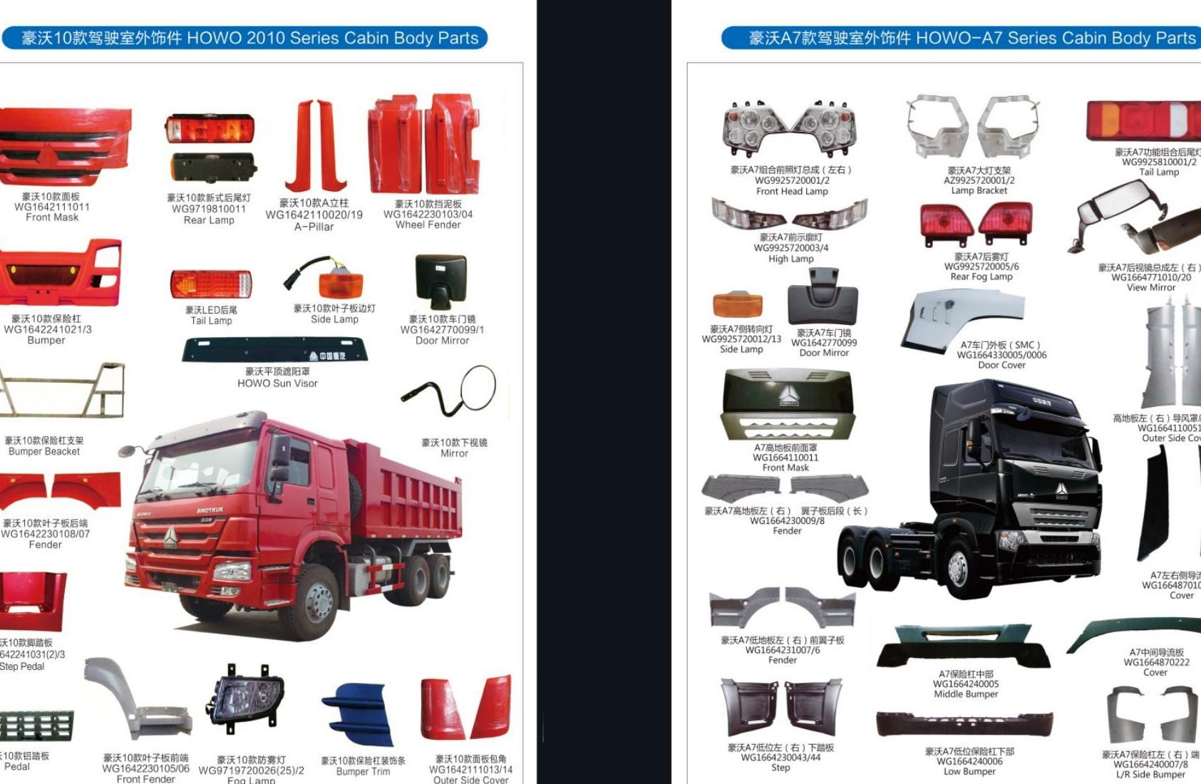Truck transmission assemblies and gearbox parts