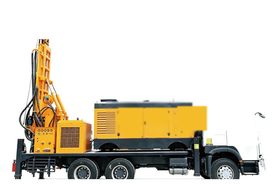 XV-T300m truck-mounted drilling rig, isolated machine view
