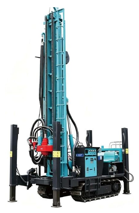 XV-W350m water well drilling rigs, isolated machine view
