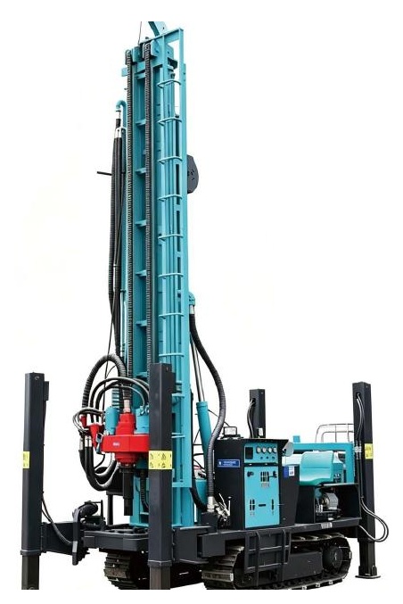 XV-W450m water well drilling rigs, isolated machine view