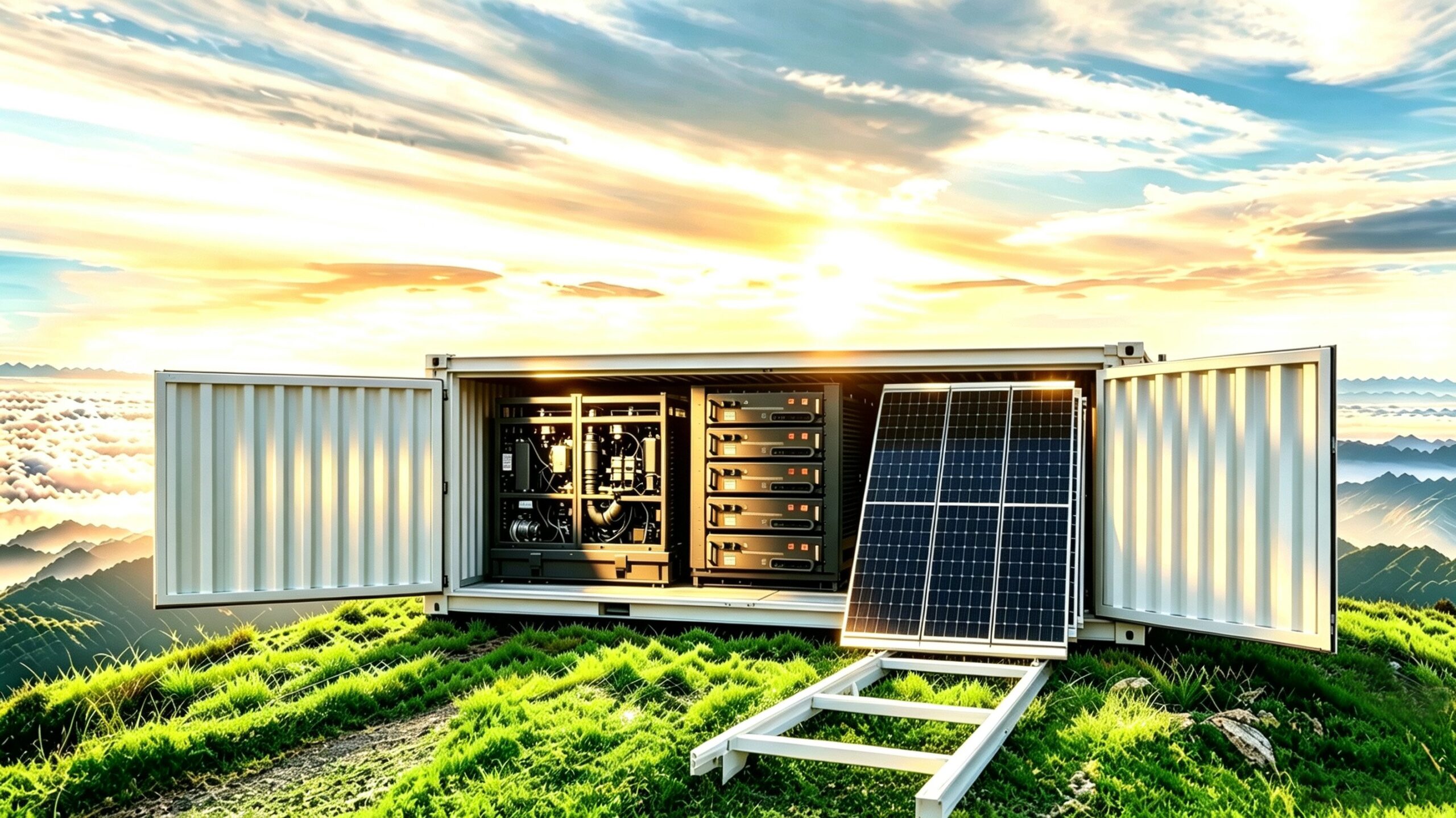 Outdoor renewable microgrid