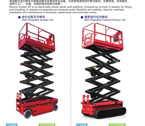 Electric scissor lifts