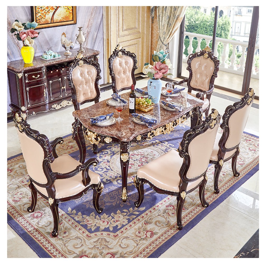Ornate European-style dining sets - catalogue item 032