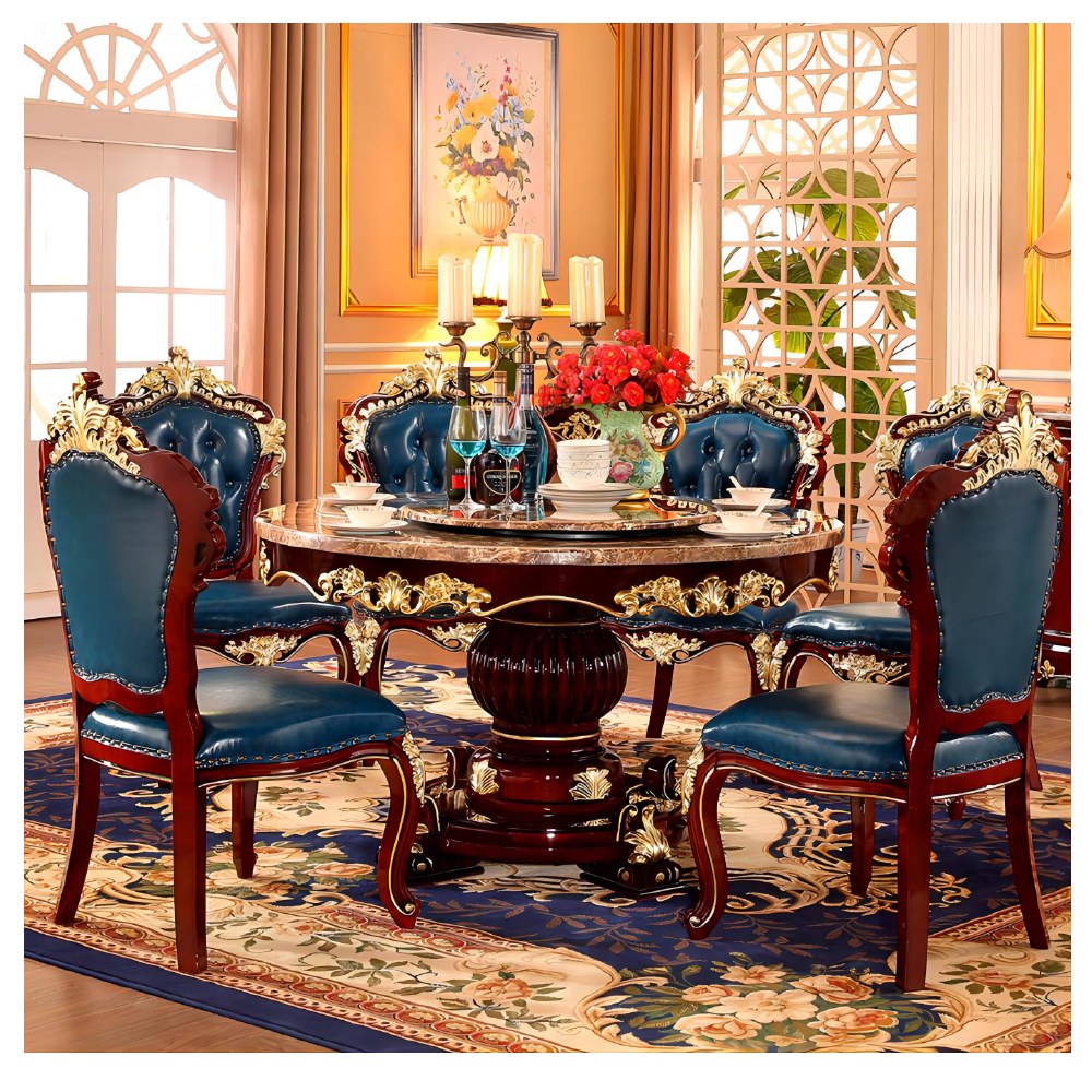 Ornate European-style dining sets - catalogue item 040