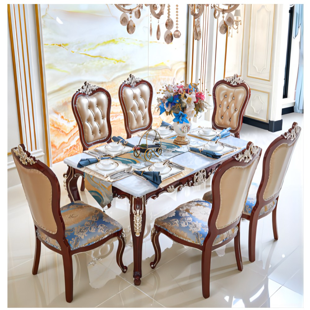 Ornate European-style dining sets - catalogue item 046