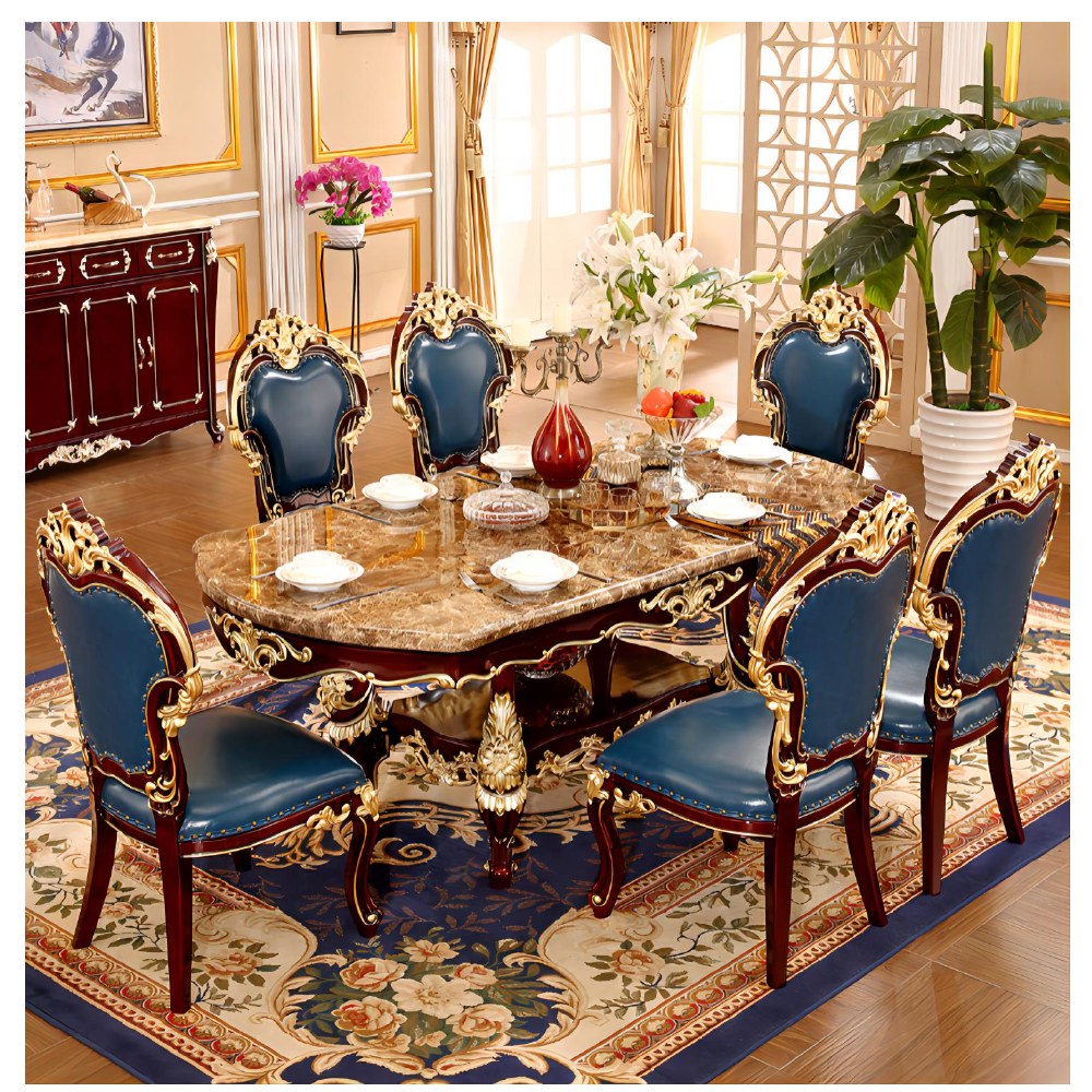 Ornate European-style dining sets - catalogue item 048