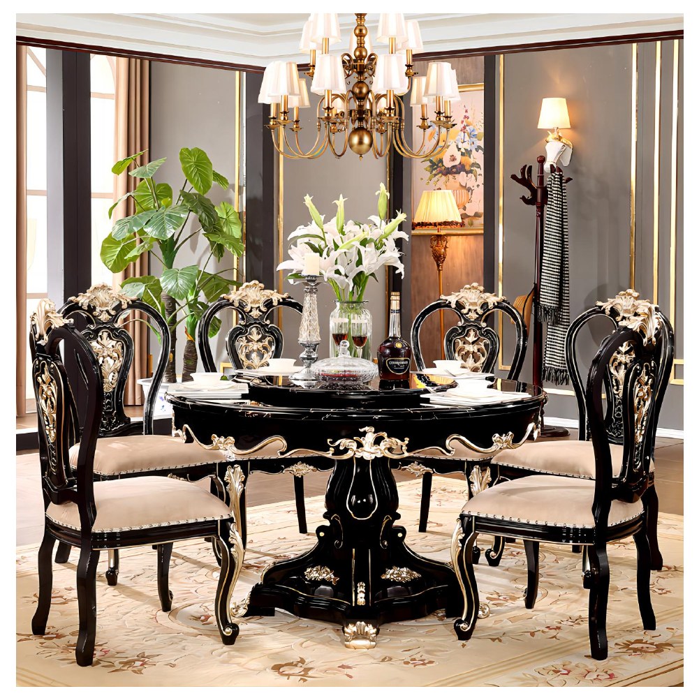 Ornate European-style dining sets - catalogue item 052