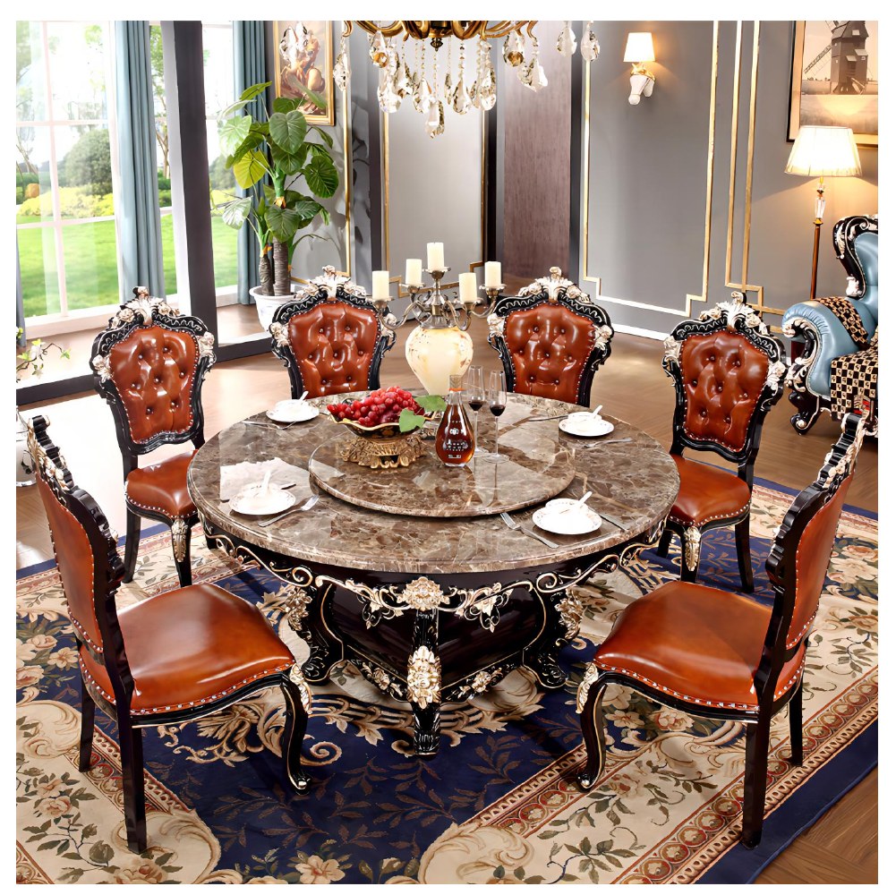 Ornate European-style dining sets - catalogue item 054